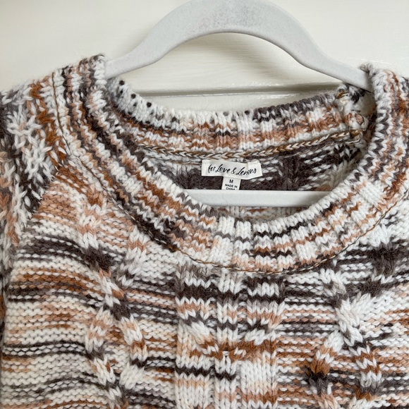For Love & Lemon chunky cable oversized sweater Size M - Picture 2 of 3
